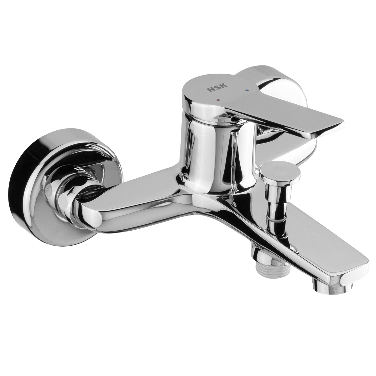 NOBIA PRO Banyo Bataryası Krom | kirece dayanıklı yüzey, modern çizgiler
