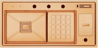 Crauf Lusso 1061 PVD Bakır Evye | Rustik Dev & Yılların Güvencesi