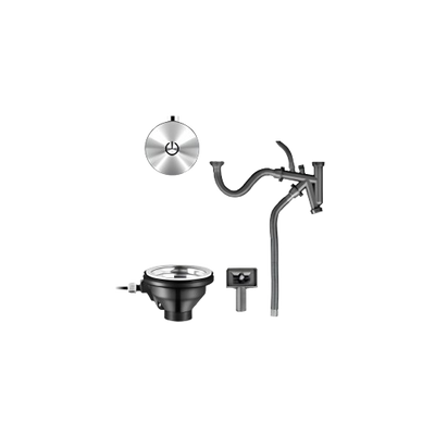 Crauf Kumandalı Otomatik Evye Sifon Takımı Tek Göz