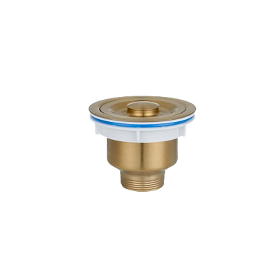 Crauf PVD Altın Detaylı Çift Gözlü Sifon Takımı