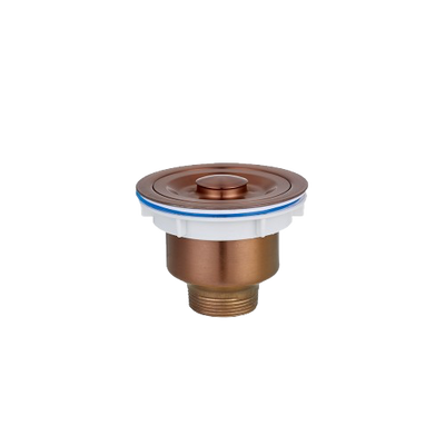 Crauf PVD Bakır Detaylı Çift Gözlü Sifon Takımı