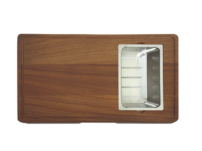 Crauf Süzgeçli Ahşap Kesme Tahtası Evye Üstü