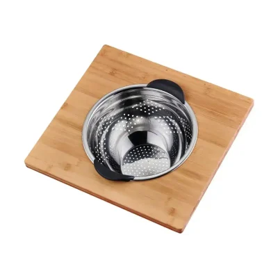 Crauf Bambu Çelik Süzgeçli Hazırlık Seti