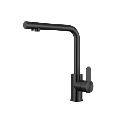 Crauf Attivo 4065 Arıtma Entegreli PVD Füme Çizilmez Evye Bataryası