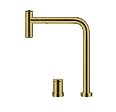 Crauf Lusso 4030 PVD Altın Gold Renkli Nano Hijyenik Evye Bataryası