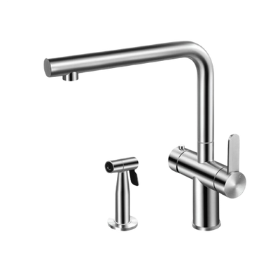 Crauf Lusso 4045 Fırçalı Çelik Profesyonel Ağır Hizmet Evye Bataryası