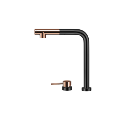 Crauf Ocean 4080 PVD Füme-Bakır Arıtma Su Girişli Evye Bataryası