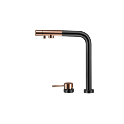 Crauf Ocean Purification 4075 PVD Füme-Bakır Kombinli Arıtma Su Çıkışlı Evye Bataryası