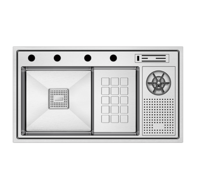 Crauf Lusso 1071 Inox Evye | Profesyonel Yıkama İstasyonu & Dev Kapasite