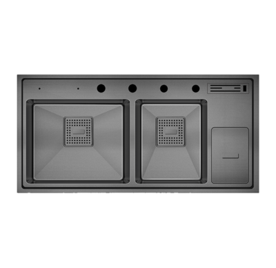 Crauf Lusso 1065 PVD Füme Evye | Lüksün Zirvesi & Çizilmez Yüzey