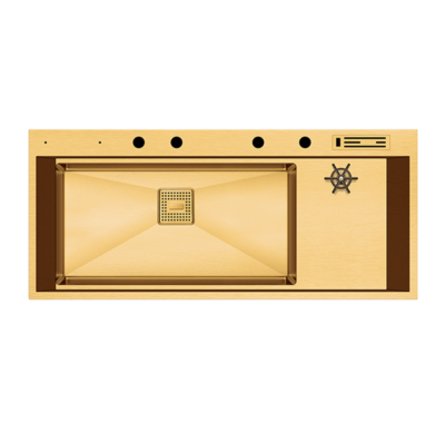 Crauf Lusso 1080 PVD Altın Evye | Premium Gold Seri & Ömür Boyu Kalite