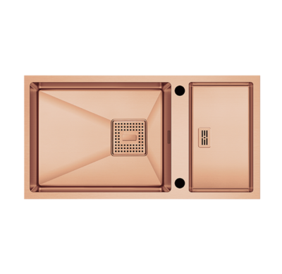 Crauf Lusso 1085 PVD Bakır Evye | Rustik Dev & Şeflerin Tavsiyesi