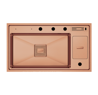 Crauf Lusso 1060 PVD Bakır Evye | Retro Şıklık & Uzun Ömürlü Kalite