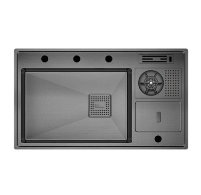 Crauf Lusso 1072 PVD Füme Evye | Lüks Dev & Çizilmelere Karşı Maksimum Koruma