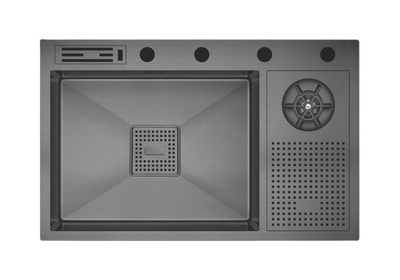 Crauf Lusso 1070 PVD Füme Evye | Lüks Tasarım & Çizilmez Dev Hazne