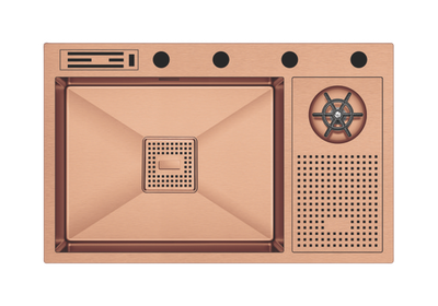 Crauf Lusso 1070 PVD Bakır Evye | Otantik Dev & Ömür Boyu Kalite