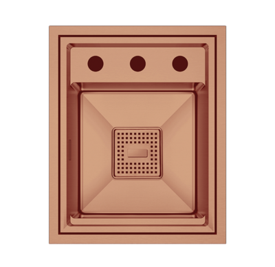 Crauf Lusso 6390 PVD Bakır Evye | Rustik Dev & Şeflerin Tavsiyesi