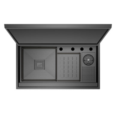 Crauf Lusso 6395 PVD Füme Evye | Lüks Dev & Çizilmelere Karşı Maksimum Koruma