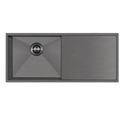 Crauf Via Bella 6074 PVD Füme Evye | Lüks Kompakt & Çizilmez Yüzey Garantisi